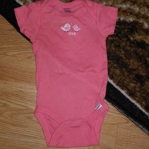 Two onesies size 6-9 months. Skirt size 6-9 months